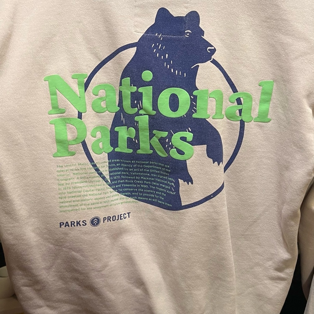 Parks Project National Parks Cream Sweatshirt Hoodie - Small